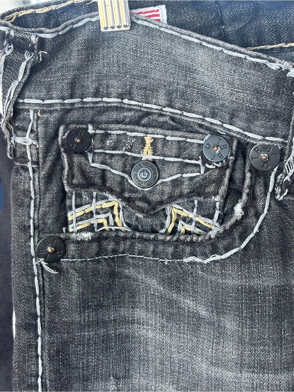 True Religion faded black